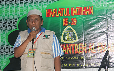 Sambutan Ketua Panitia Haflatul Imtihan Yayasan Al Falah